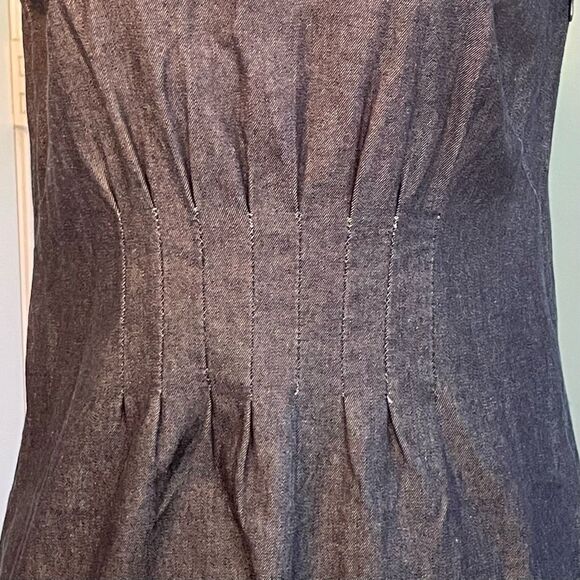 Y2K Mossimo Premium Dark Wash Denim Mini Dress Jeans XS - Picture 5 of 8